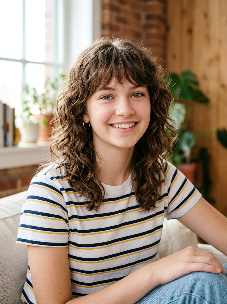 Wavy Shoulder Length Shag - 20 teen girls shoulder length shag haircut - 20 teen girls shoulder length shag haircut