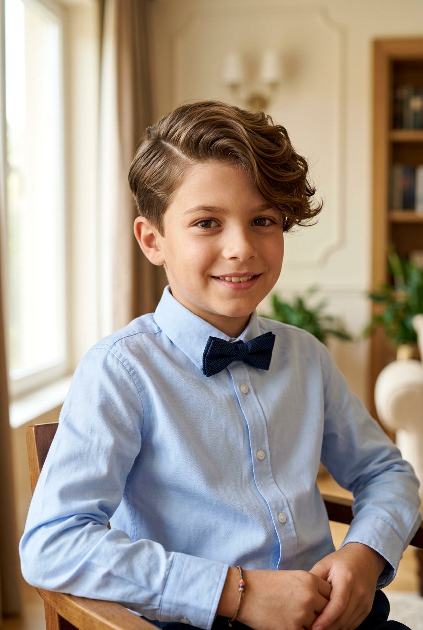 Wavy Side Part - 20 boys haircut for curly wavy hair - 20 boys haircut for curly wavy hair