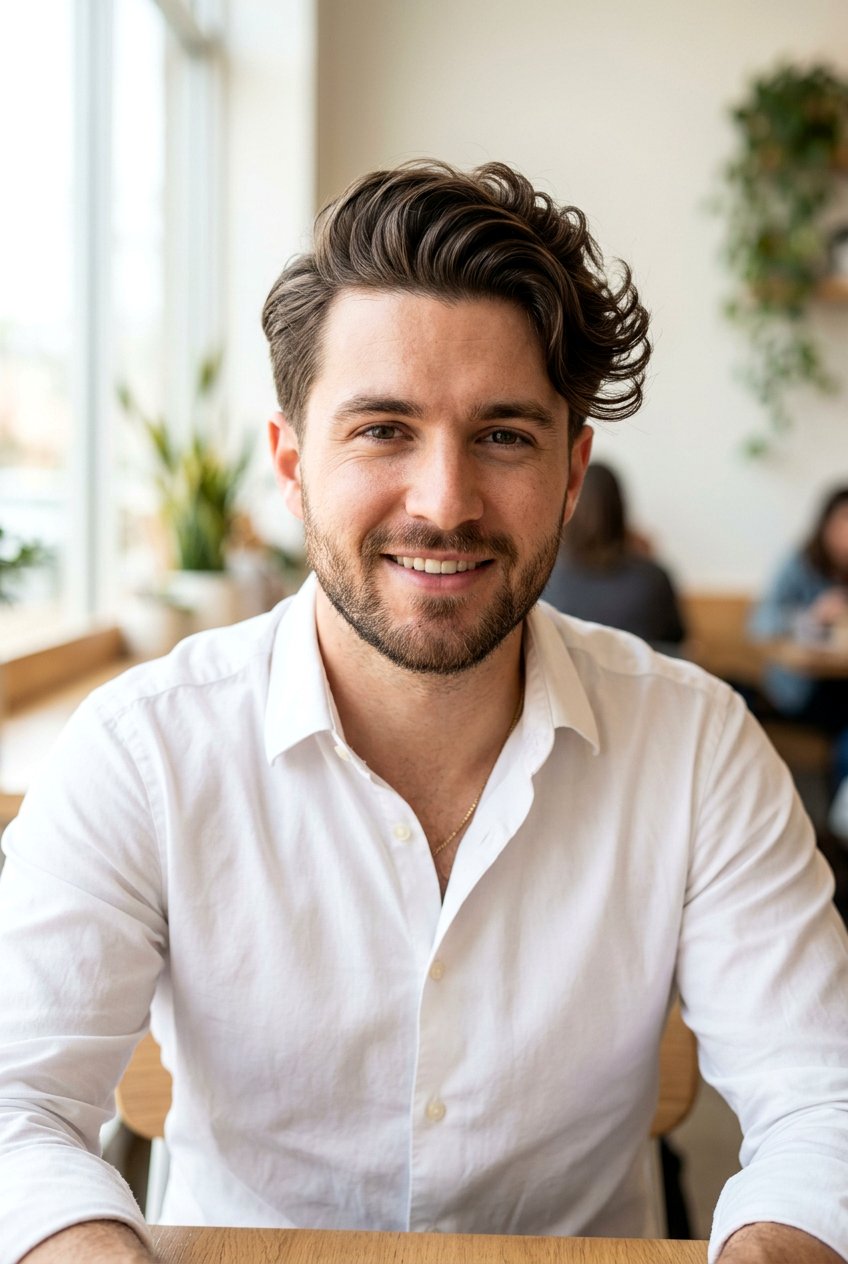 Wavy Side Part - 20 mens haircut for wavy medium hair - 20 men’s haircut for wavy medium hair