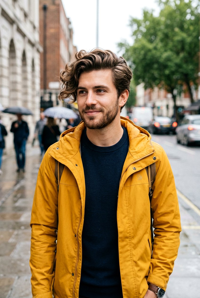 Wavy Side Swept - 20 mens haircut for wavy medium hair - 20 men’s haircut for wavy medium hair