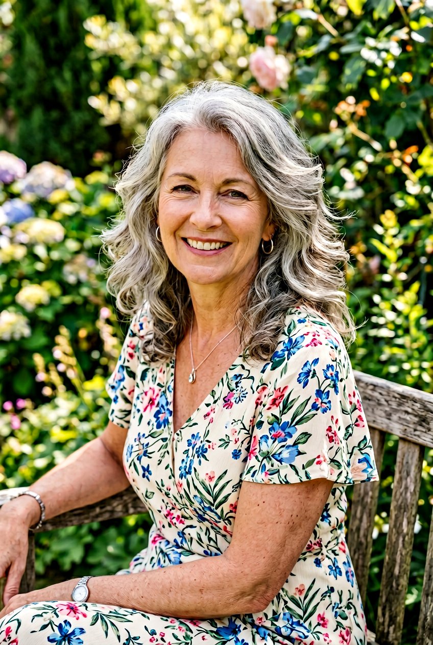 Wavy Silver Shoulder Length Hair - 20 mature women silver gray hair ideas - 20 mature women silver gray hair ideas