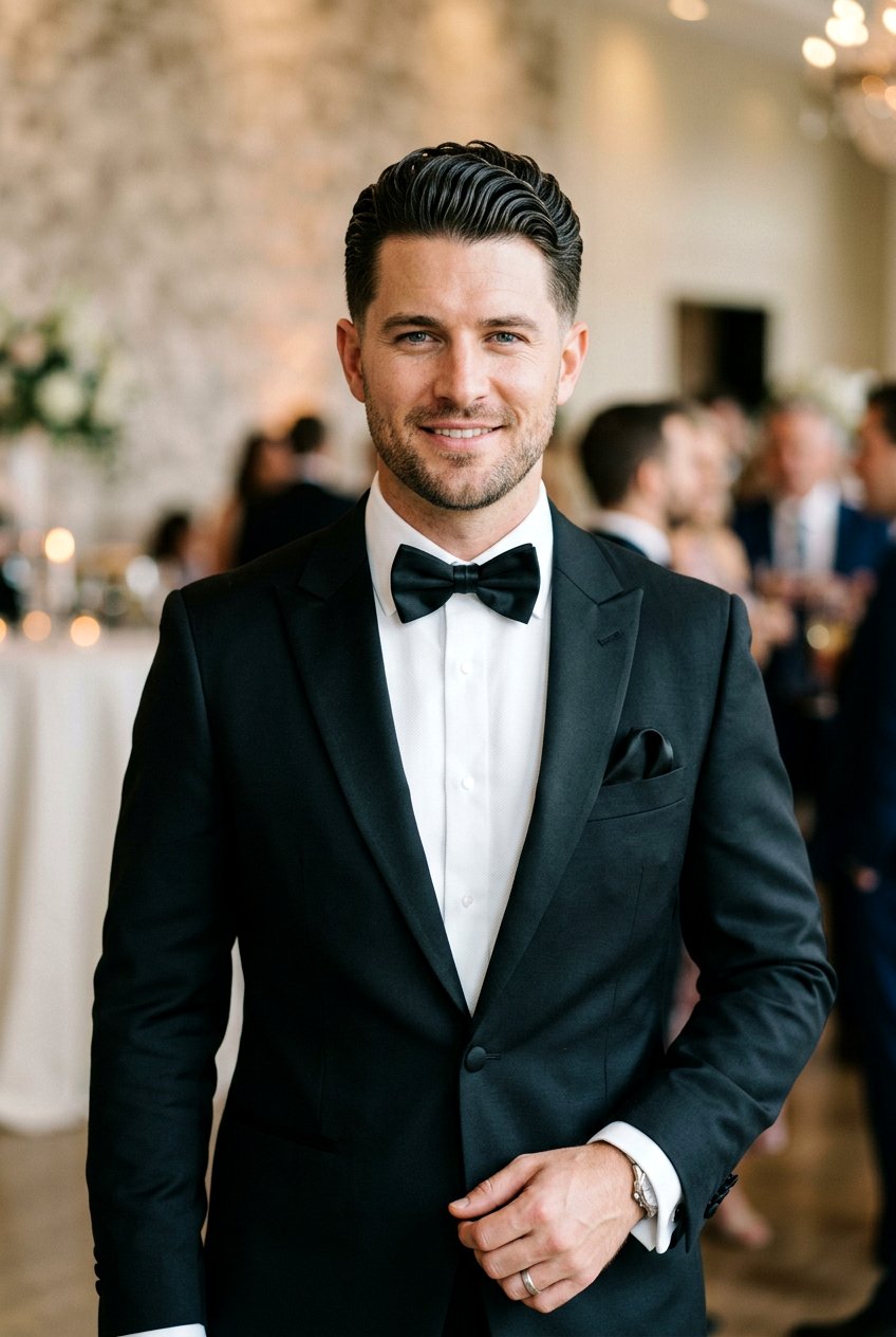 Wavy Slick Back - 20 mens haircut for wavy medium hair - 20 men’s haircut for wavy medium hair