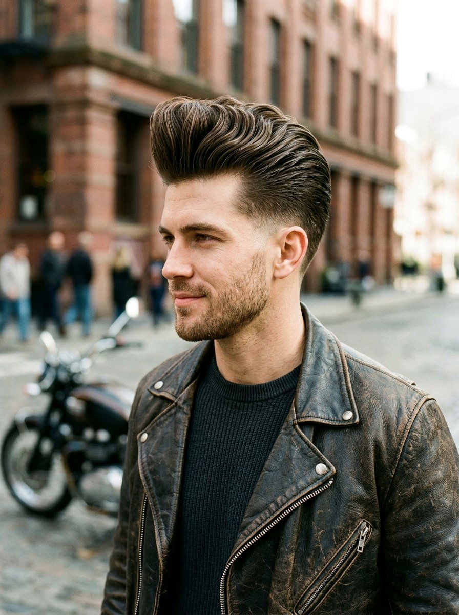 Wavy Slick Back Pompadour - 20 slick back for wavy hair men - 20 slick back for wavy hair men