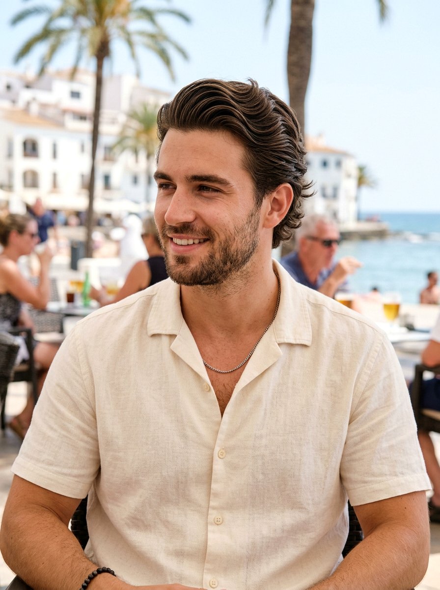 Wavy Slick Back With Flow - 20 slick back for wavy hair men - 20 slick back for wavy hair men