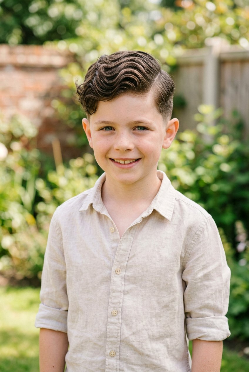 Wavy Slick Side Part - 20 boys haircut with slick side part - 20 boys haircut with slick side part