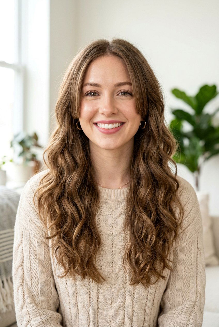 Wavy Soft Hime Cut For Long Hair - 20 soft hime cut hairstyle - 20 soft hime cut hairstyle