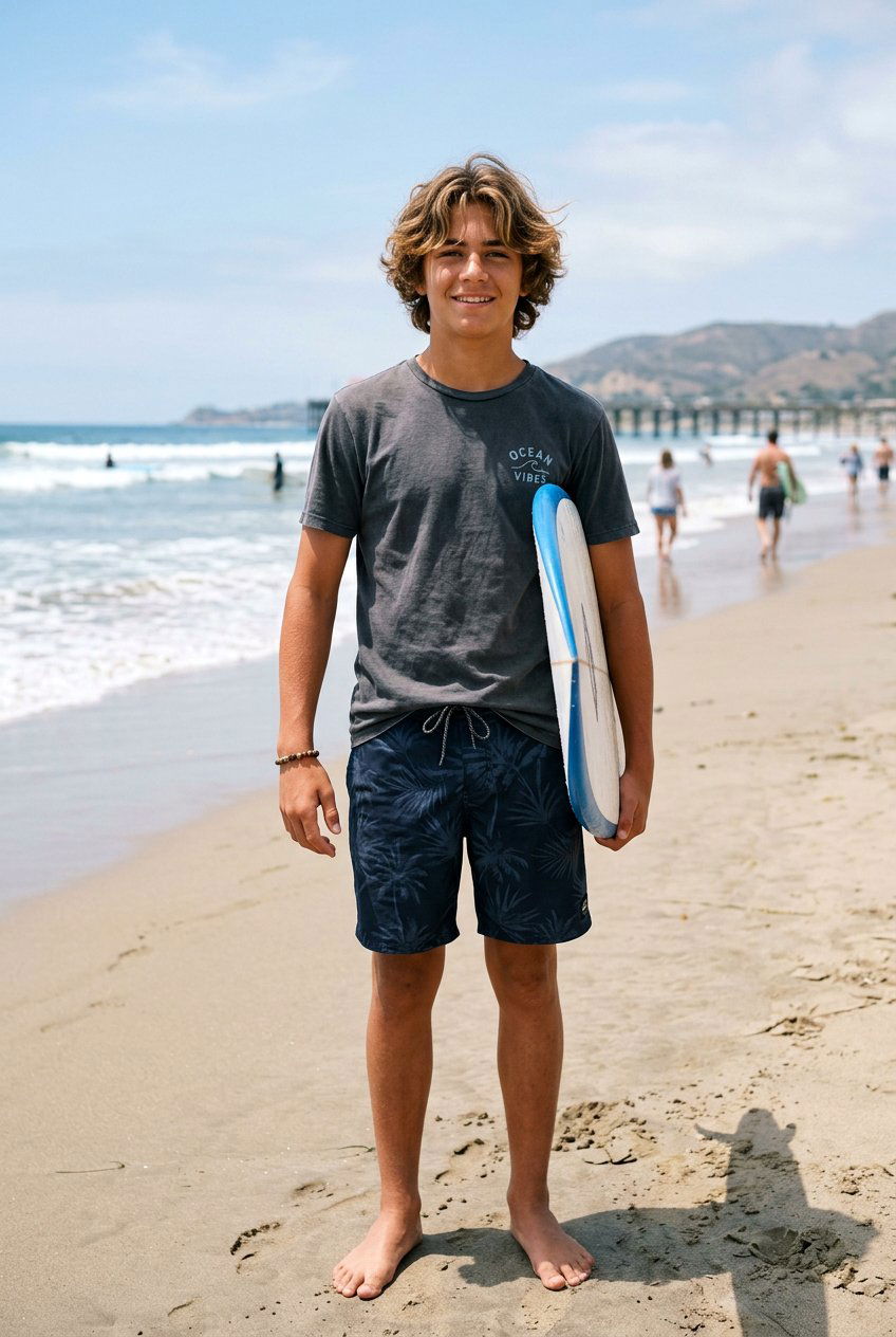 Wavy Surfer Curtain Bangs - 20 boys haircut with curtain bangs - 20 boys haircut with curtain bangs