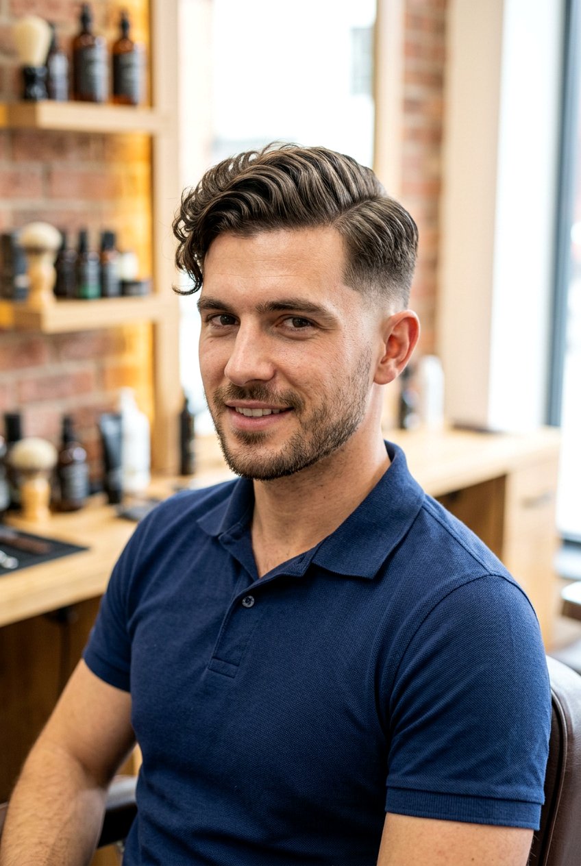 Wavy Taper Comb Over - 20 tapered comb over for men - 20 tapered comb over for men