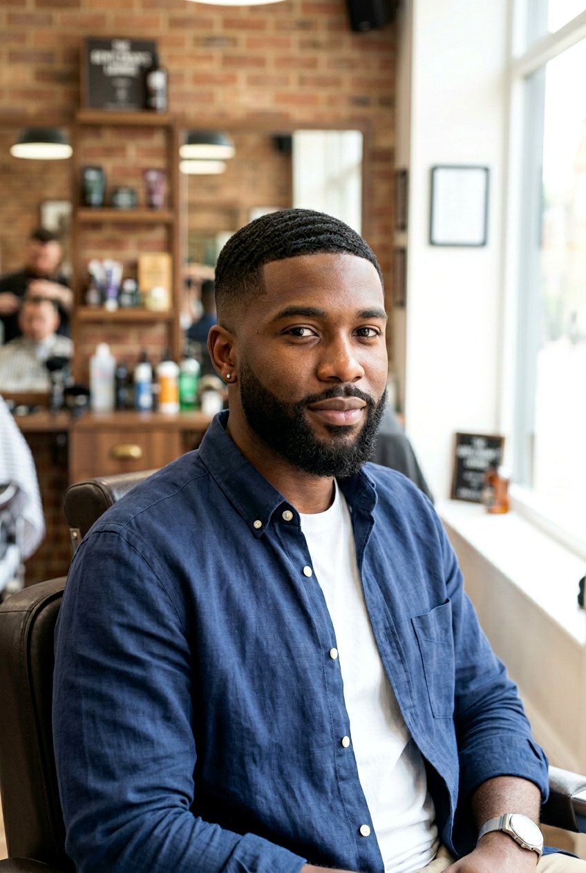Wavy Taper Fade Haircut With Beard - 20 beard fade haircut - 20 beard fade haircut