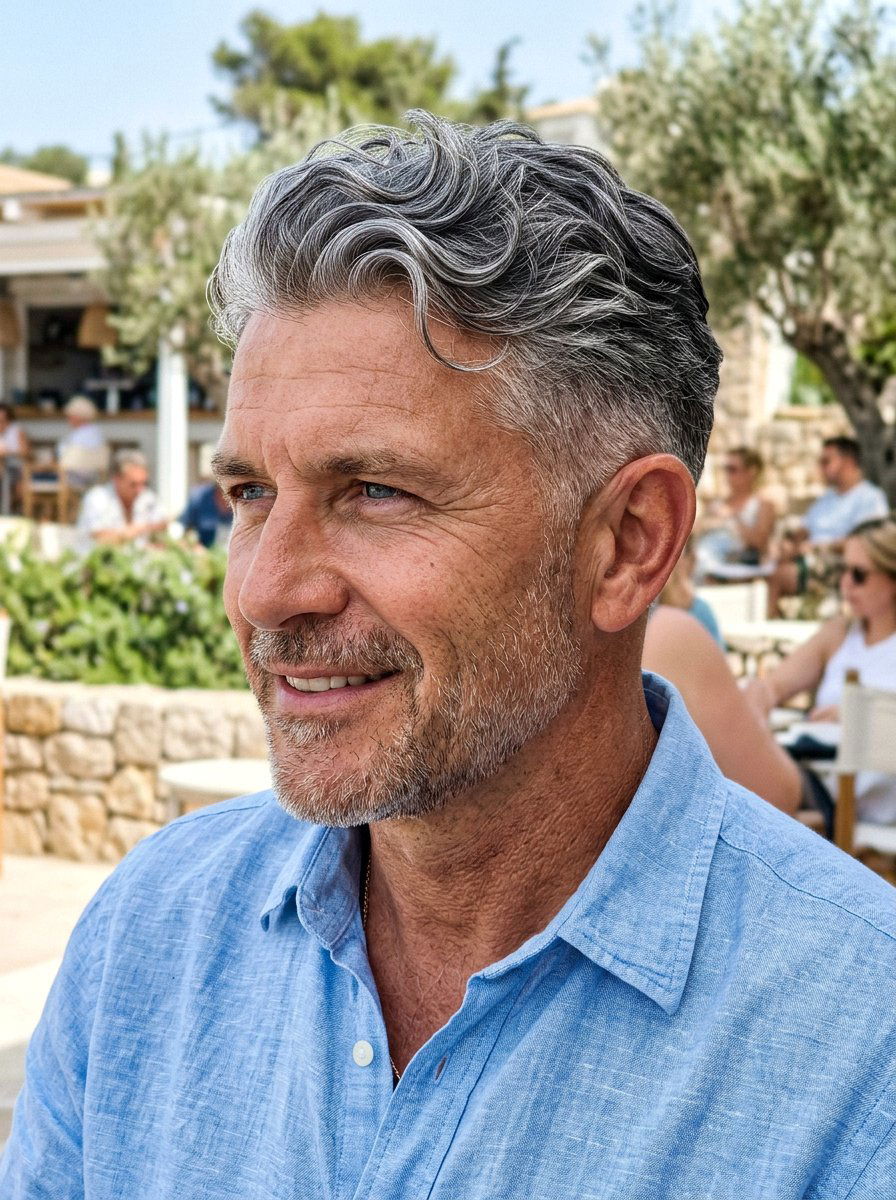 Wavy Taper Salt And Pepper Hair - 20 salt and pepper taper haircut men - 20 salt and pepper taper haircut men