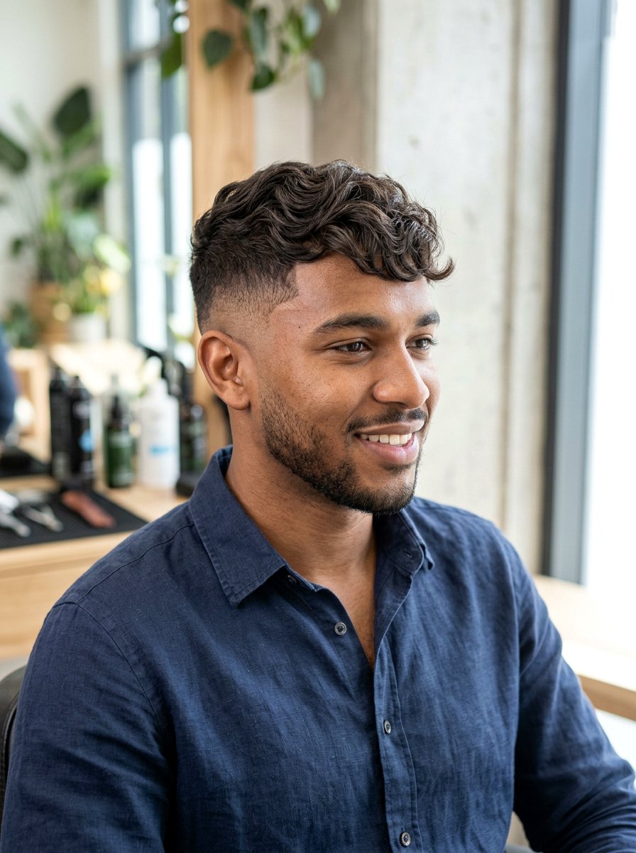 Wavy Textured Crop Skin Fade - 20 skin fade with textured crop - 20 skin fade with textured crop