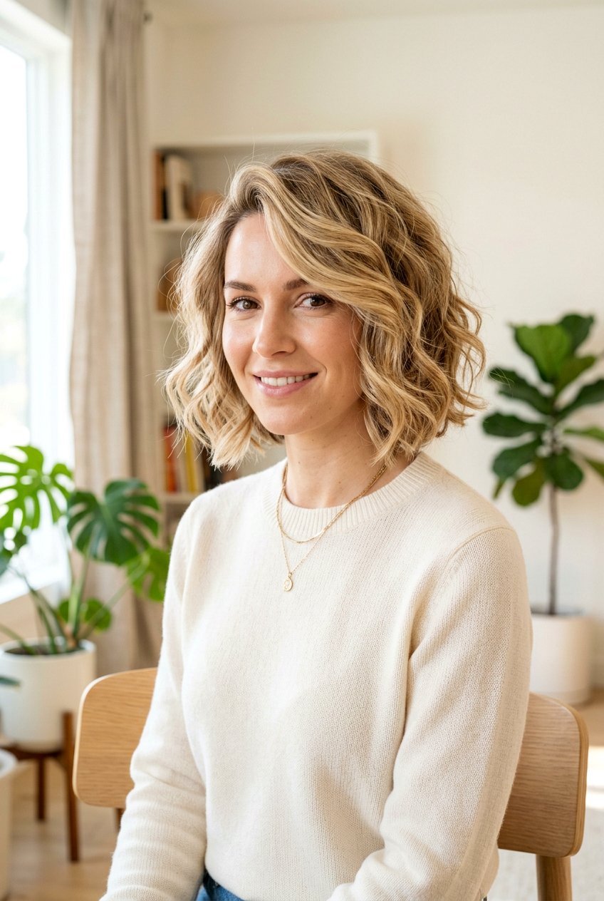 Wavy Voluminous Bob Haircut - 20 voluminous bob hairstyle - 20 voluminous bob hairstyle