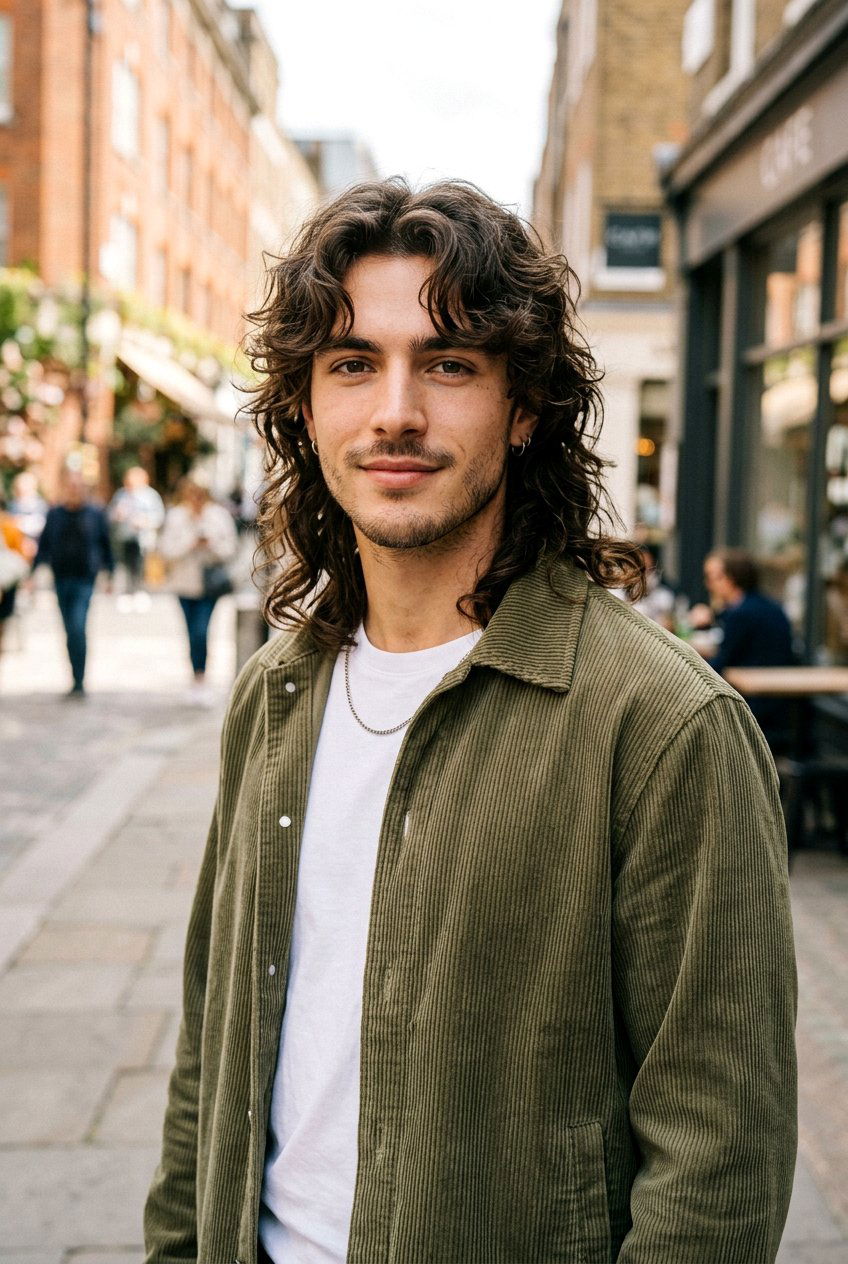 Wavy Wolf Cut - 20 mens haircut for thick wavy hair - 20 men’s haircut for thick wavy hair