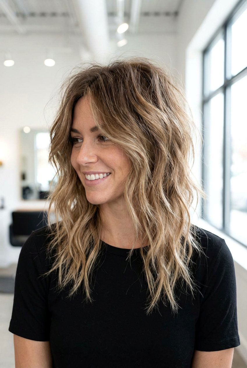 Wavy Wolf Cut - 20 hairstyles for wavy hair - 20 hairstyles for wavy hair