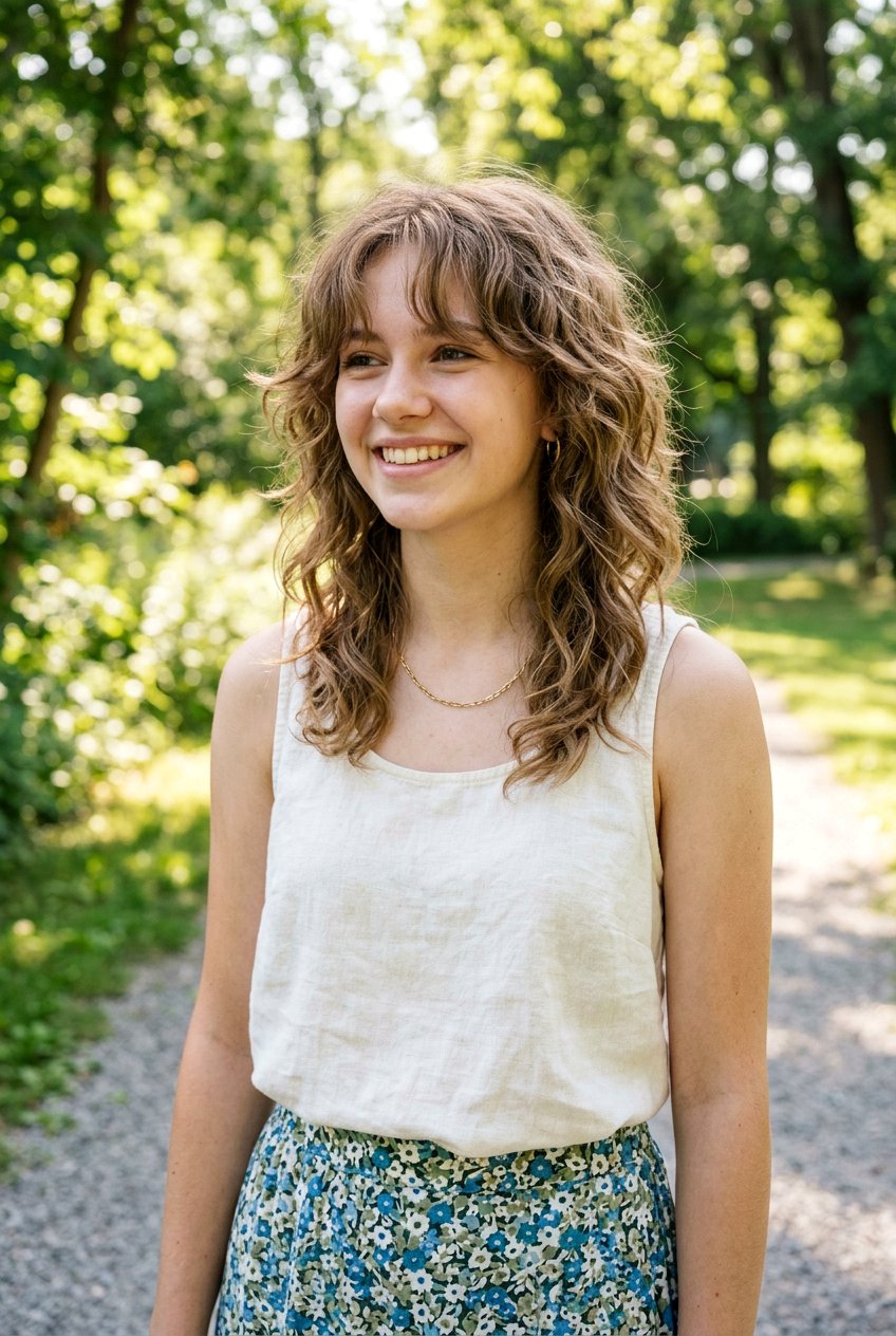 Wavy Wolf Cut For Teenage Girls - 20 wolf cut for teenage girls - 20 wolf cut for teenage girls