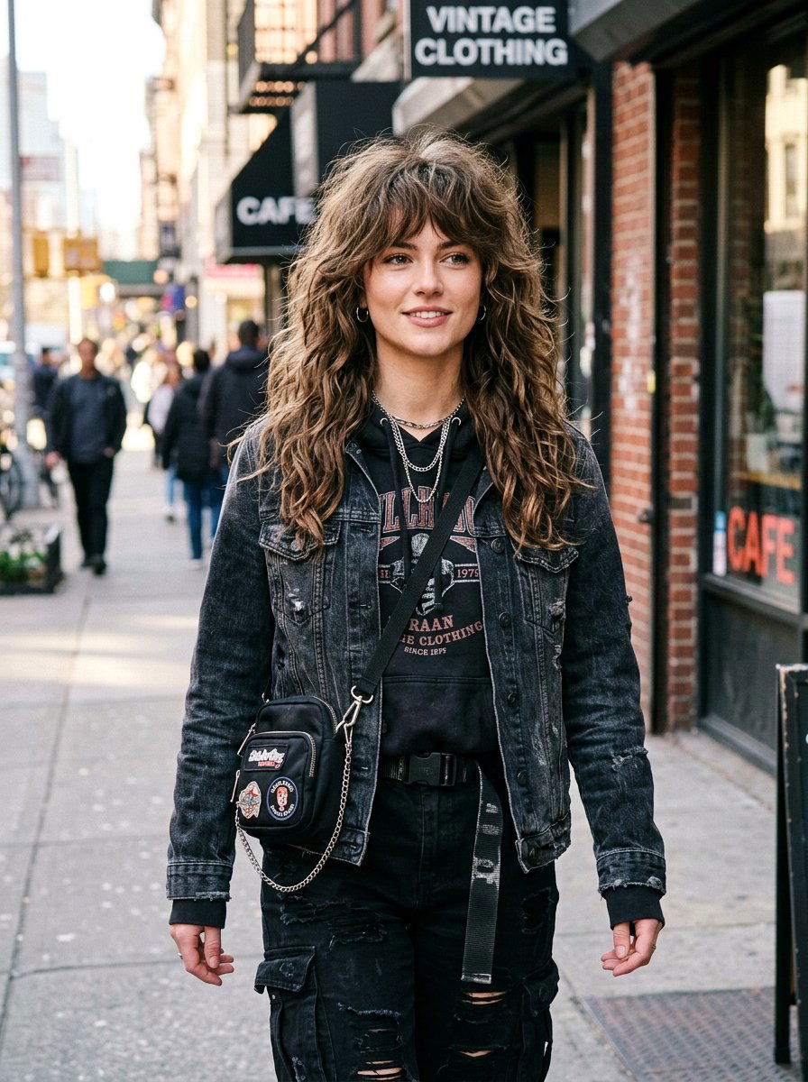 Wavy Wolf Cut With Shaggy Layers - 20 wavy wolf cut for medium hair - 20 wavy wolf cut for medium hair