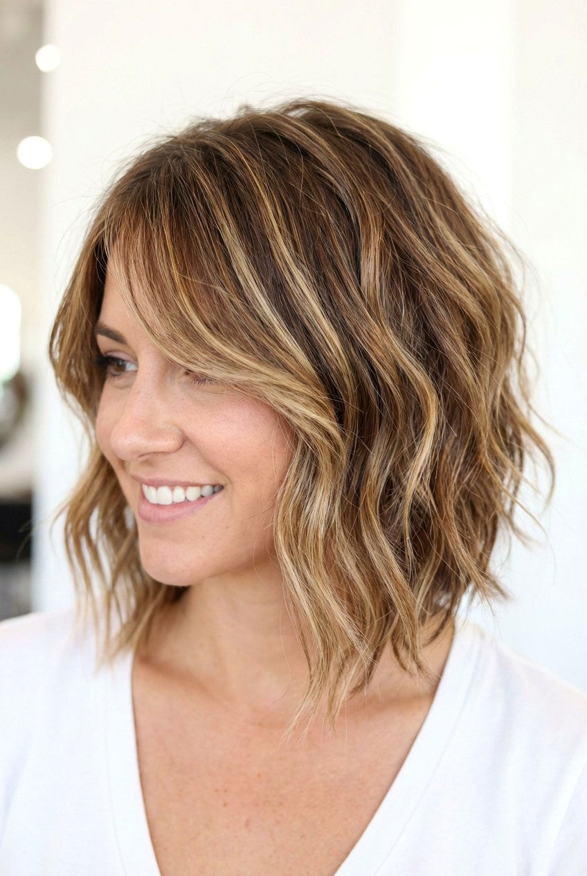 Wavy asymmetrical bob - 20 asymmetrical bob haircut - 20 asymmetrical bob haircut