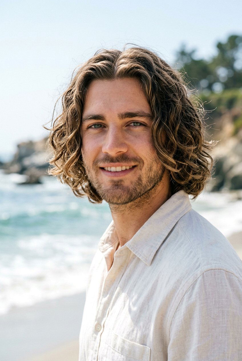 Wavy curtain haircut - 20 curtain haircut for men - 20 curtain haircut for men