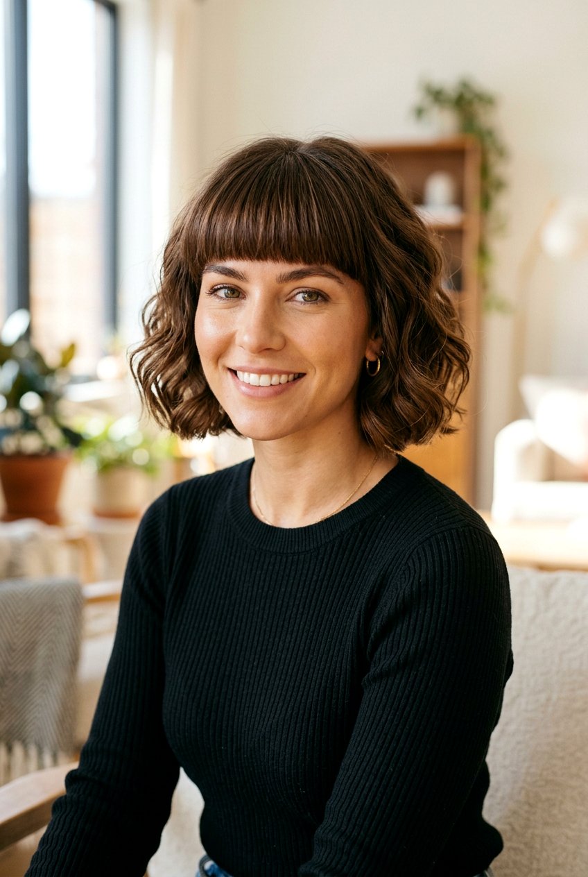 Wavy french bob - 20 short wavy hairstyles - 20 short wavy hairstyles