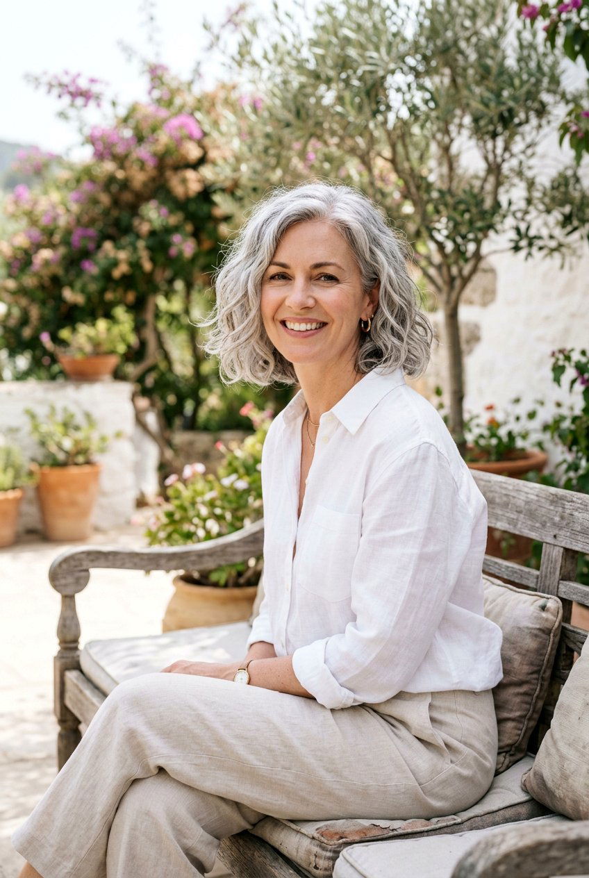 Wavy gray bob - 20 gray transition bob hairstyle - 20 gray transition bob hairstyle