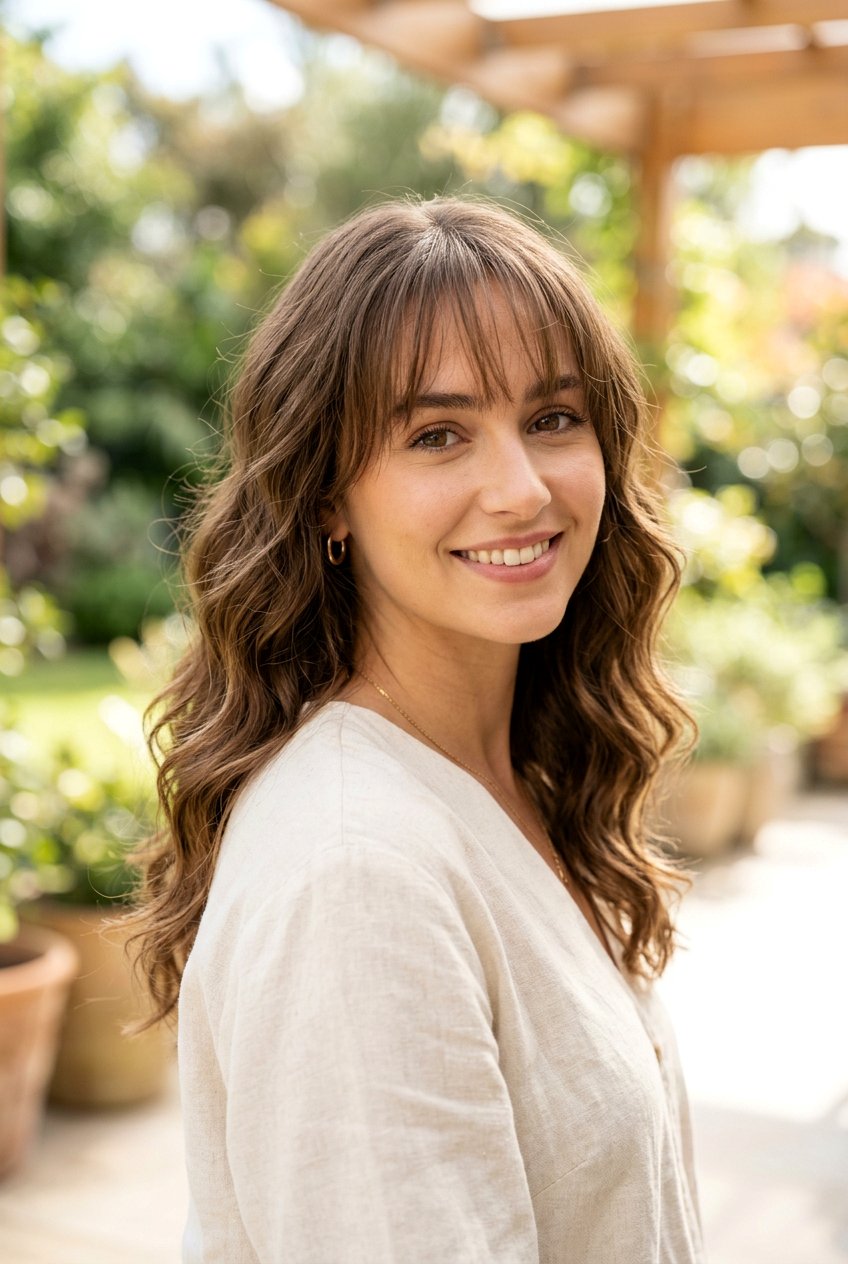 Wavy hair with see through bangs - 20 korean see through bangs - 20 korean see through bangs