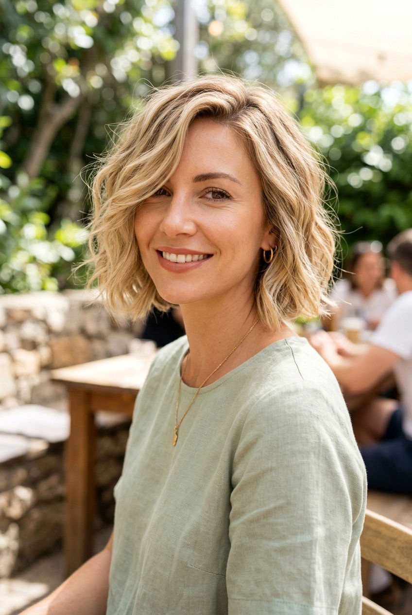 Wavy layered bob - 20 short layered bob haircuts - 20 short layered bob haircuts