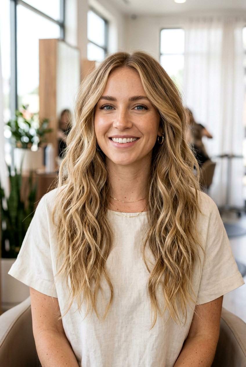 Wavy long razor cut - 20 razor cut long layers - 20 razor cut long layers