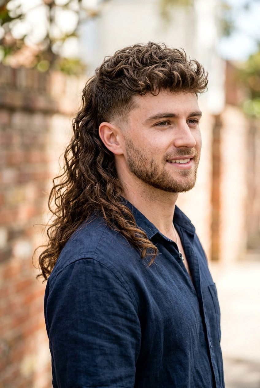 Wavy mullet - 20 wavy hairstyles for men - 20 wavy hairstyles for men