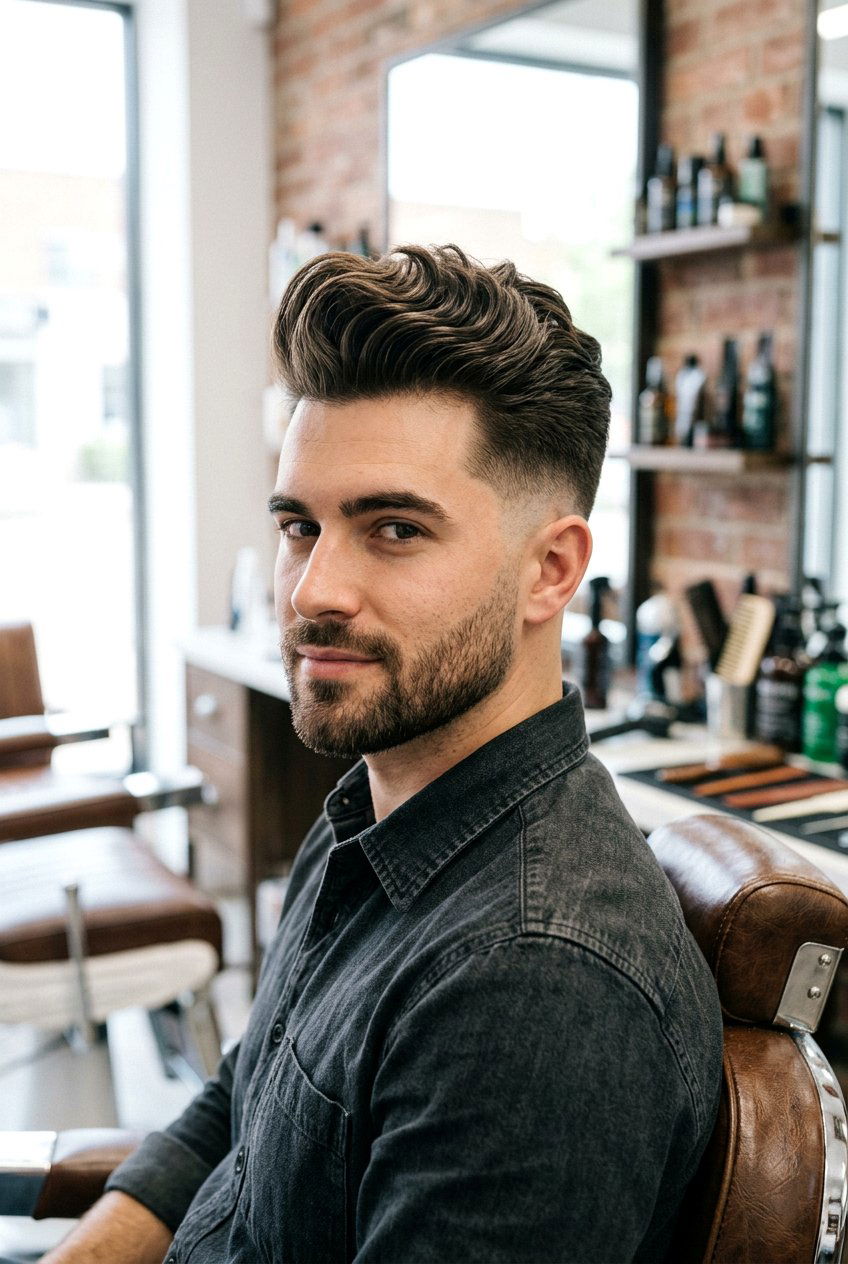 Wavy pompadour - 20 wavy hairstyles for men - 20 wavy hairstyles for men