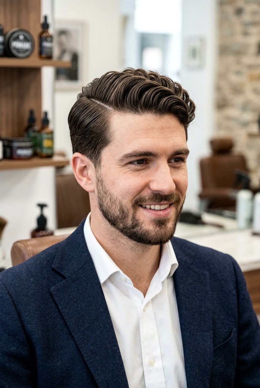 Wavy side part - 20 wavy hairstyles for men - 20 wavy hairstyles for men