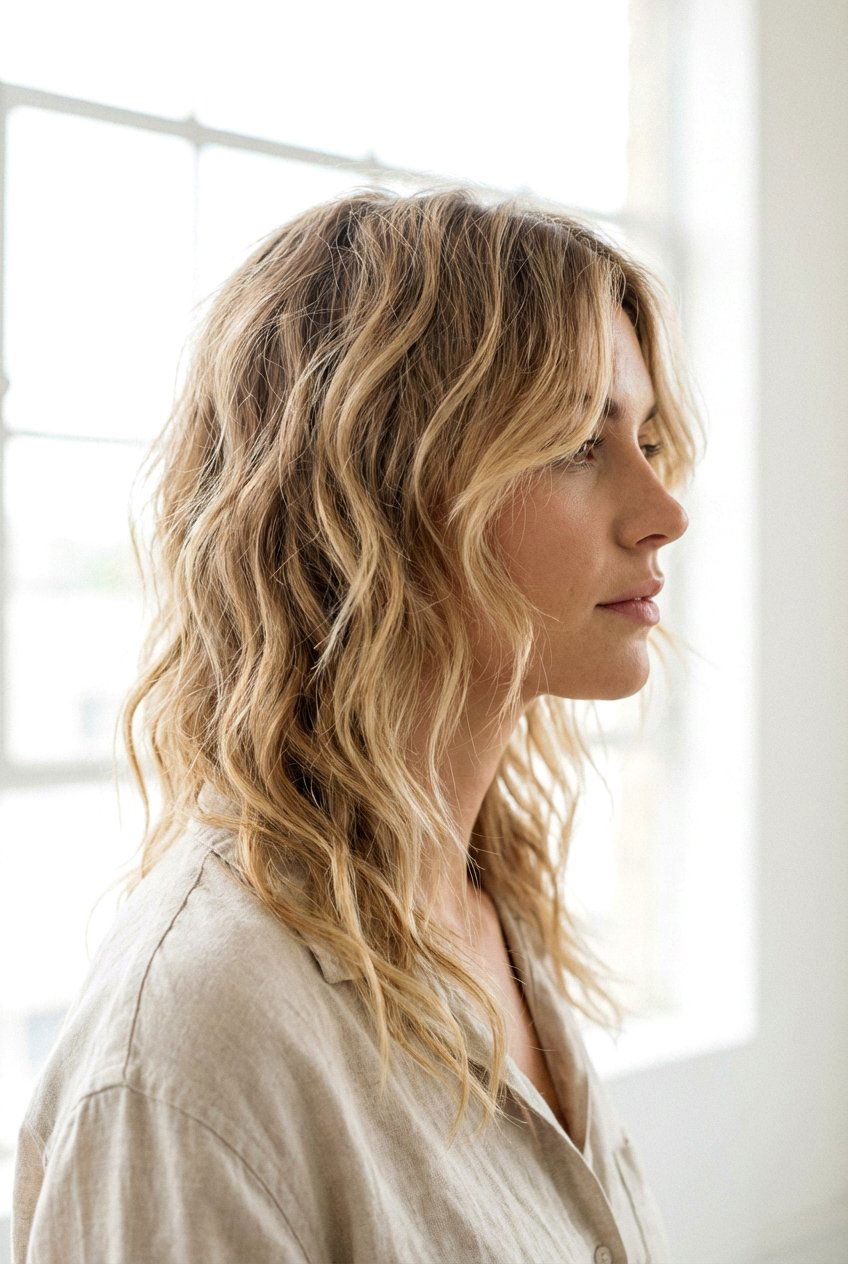 Wavy soft mullet - 20 soft mullet haircut - 20 soft mullet haircut