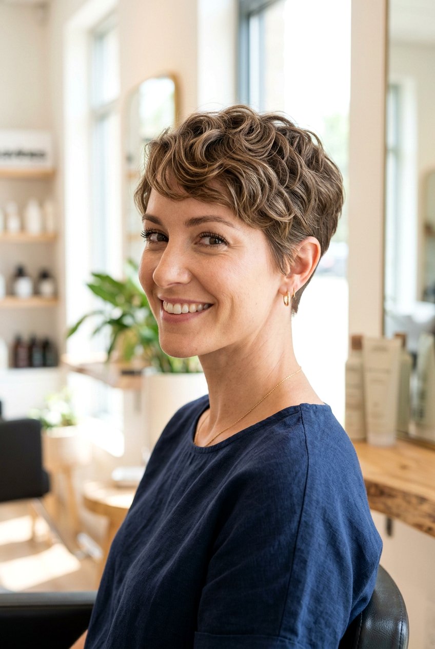 Wavy tapered pixie cut - 20 tapered pixie cut - 20 tapered pixie cut