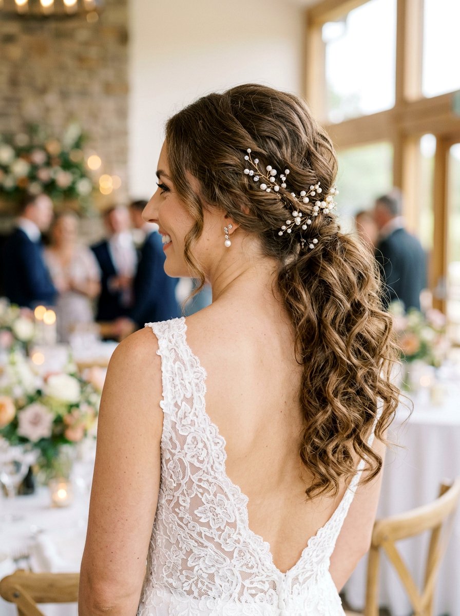Wedding Curly Ponytail - 20 western ponytail with curls - 20 western ponytail with curls