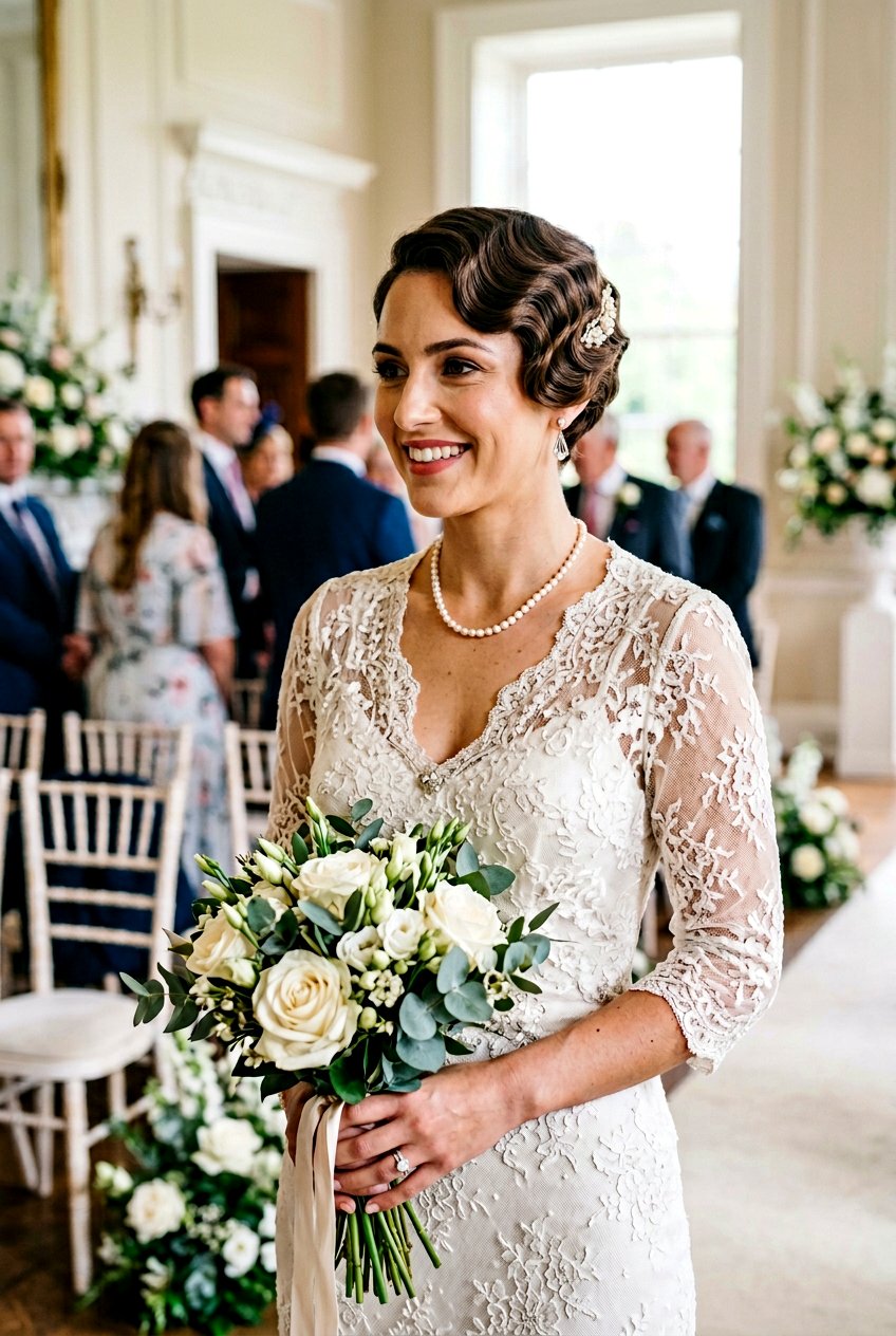 Wedding Finger Waves Pixie - 20 bridal hairstyle for short pixie hair - 20 bridal hairstyle for short pixie hair