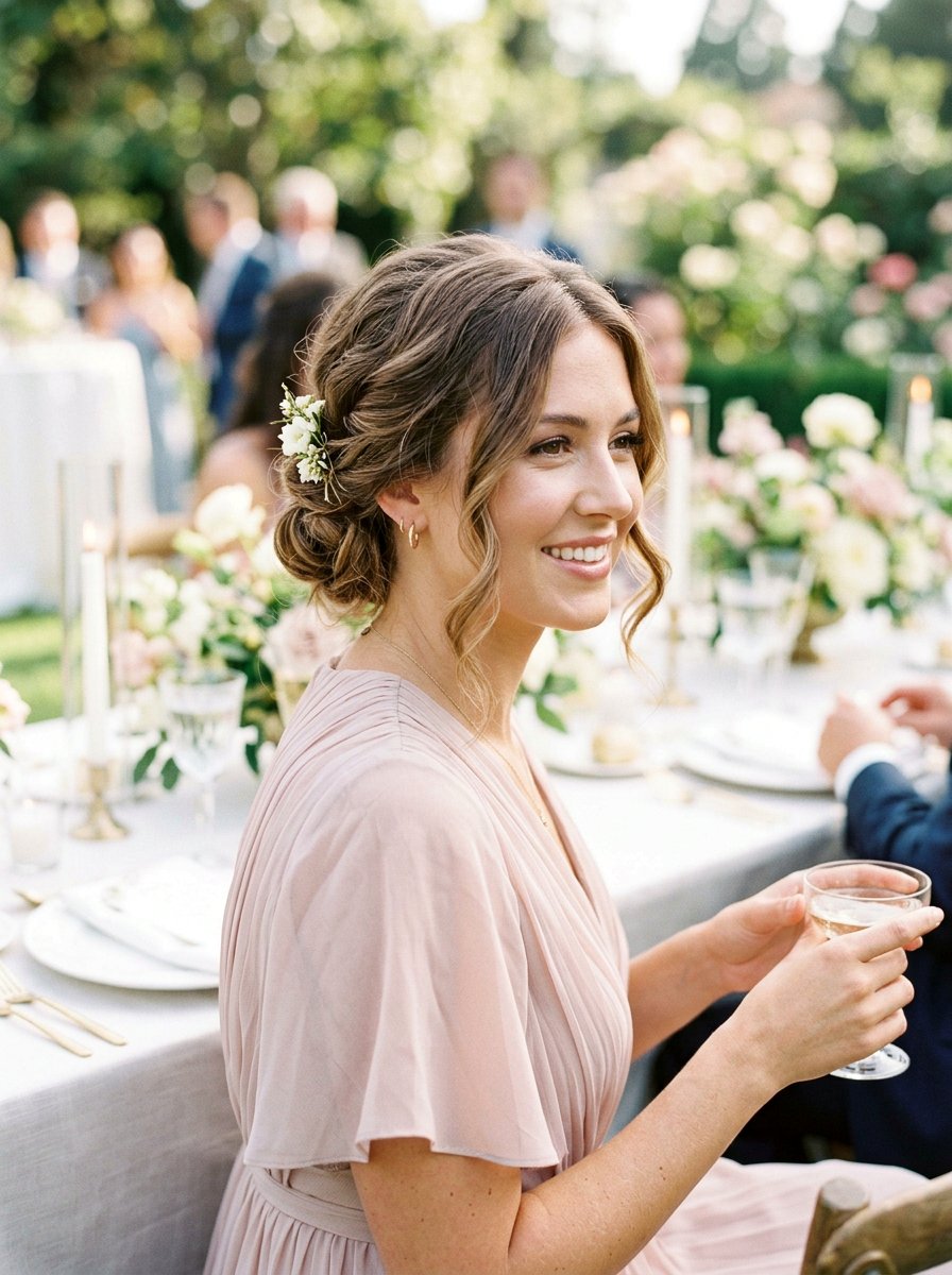 Wedding Guest Bun With Face Framing Pieces - 20 simple wedding guest bun for medium hair - 20 simple wedding guest bun for medium hair