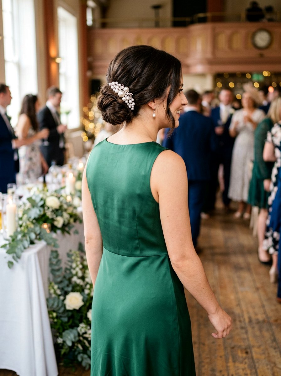 Wedding Guest Bun With Hair Accessory - 20 simple wedding guest bun for medium hair - 20 simple wedding guest bun for medium hair