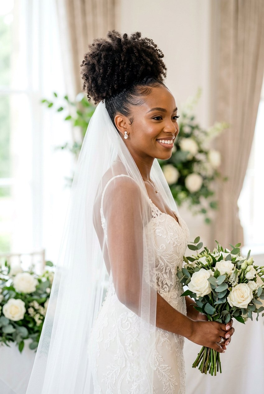 Wedding Puff For Curly Natural Hair - 20 wedding hairstyles for curly natural hair - 20 wedding hairstyles for curly natural hair