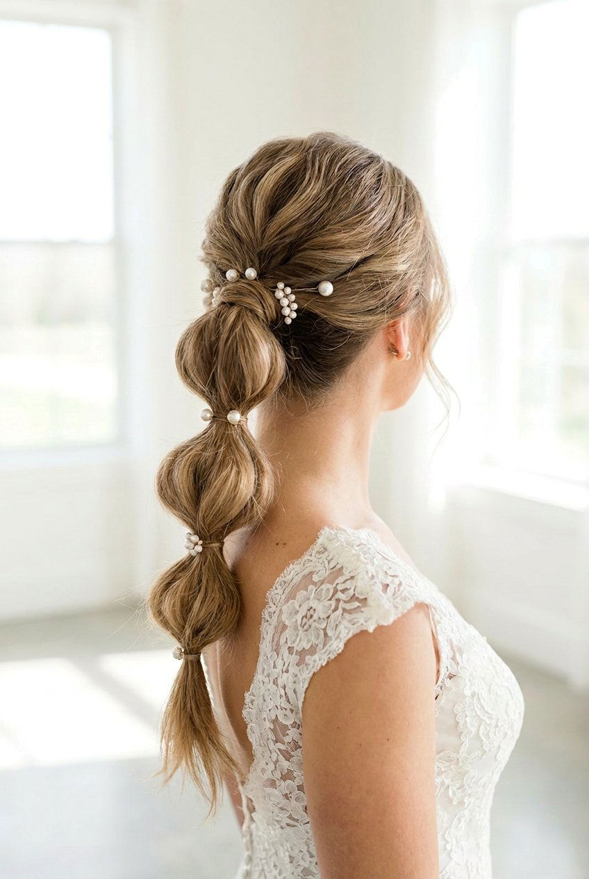 Wedding bubble ponytail - 20 bubble ponytail hairstyles - 20 bubble ponytail hairstyles