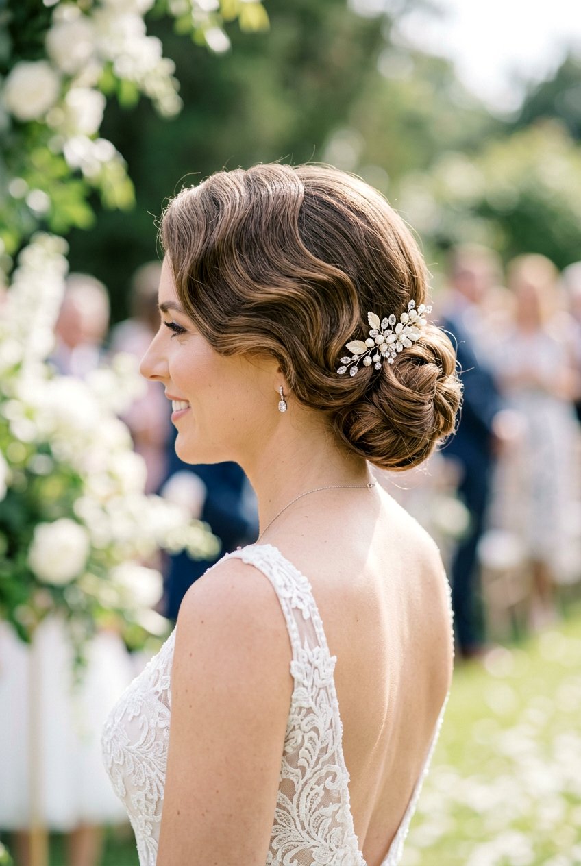 Wedding updo finger waves - 20 finger waves hairstyle - 20 finger waves hairstyle