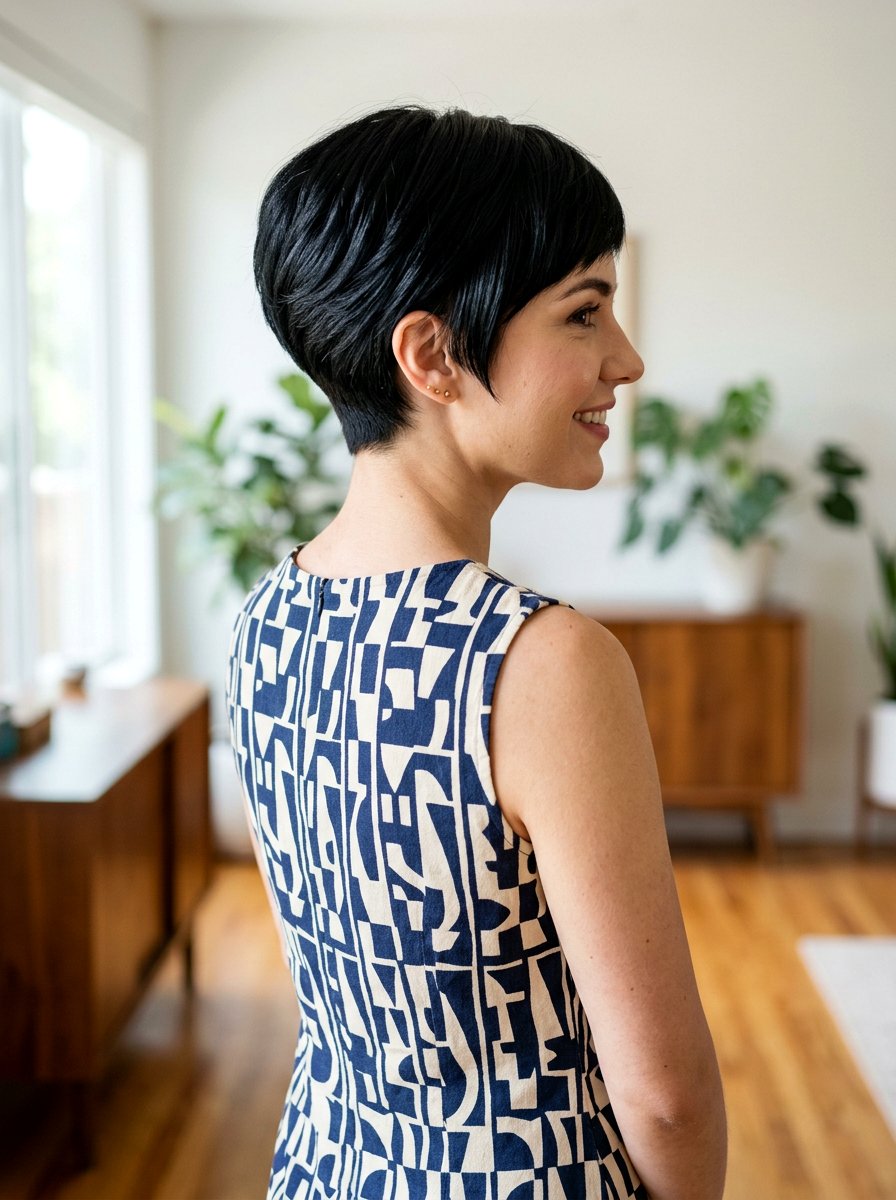 Wedge Glossy Black Pixie Haircut - 20 glossy black pixie haircut - 20 glossy black pixie haircut