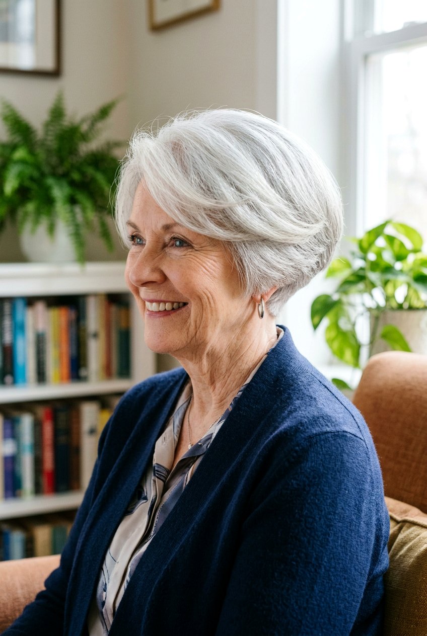 Wedge Haircut - 20 short hairstyles for women over 70 - 20 short hairstyles for women over 70