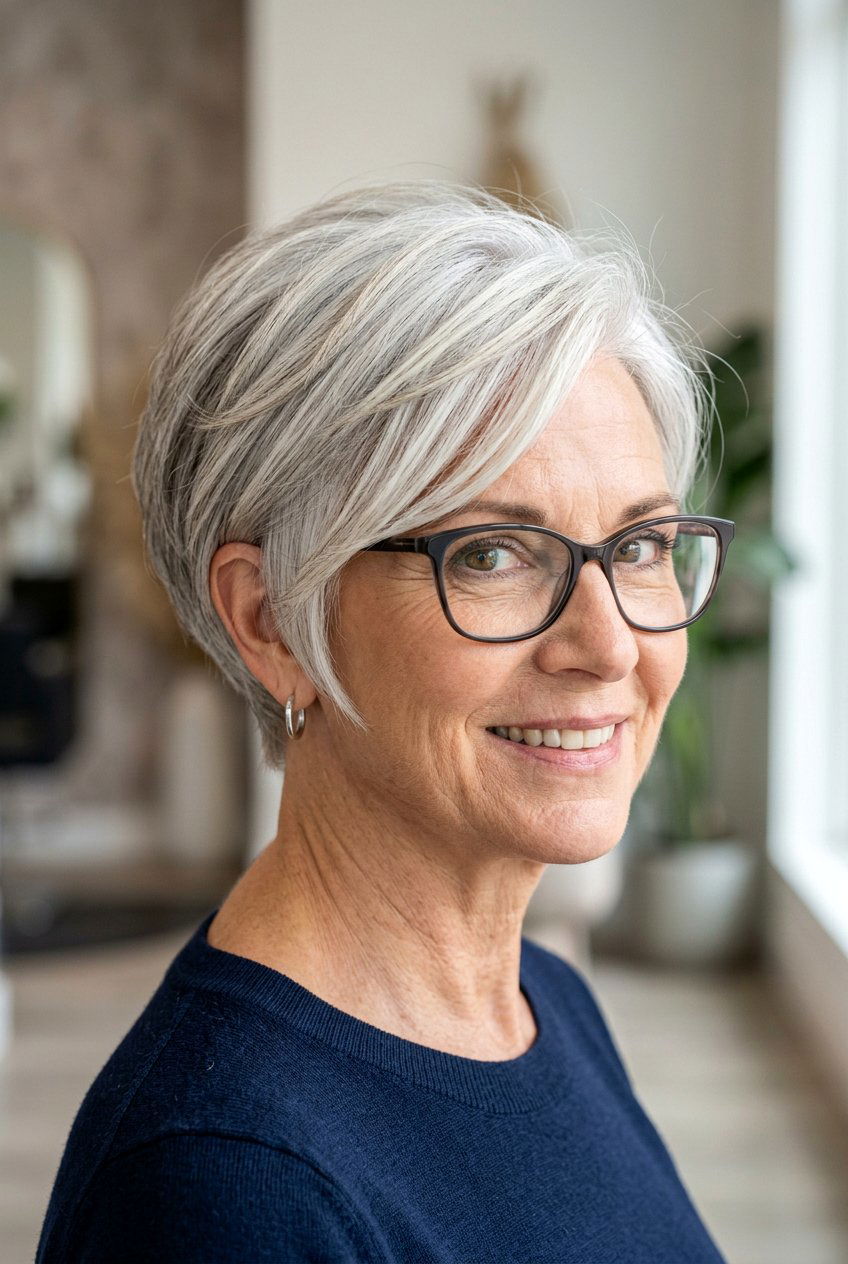 Wedge Haircut - 20 short hairstyles for women over 50 - 20 short hairstyles for women over 50