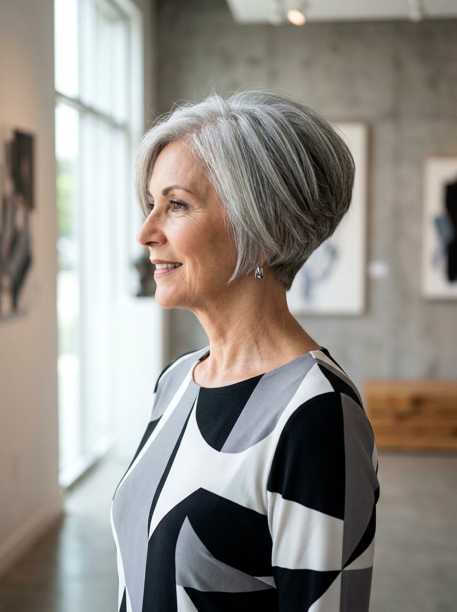 Wedge Haircut For Gray Hair - 20 elegant haircut for naturally gray hair - 20 elegant haircut for naturally gray hair