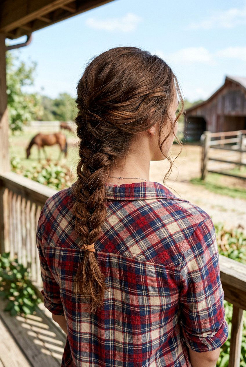 Western Braided Ponytail For Women - 20 western hairstyles for women - 20 western hairstyles for women