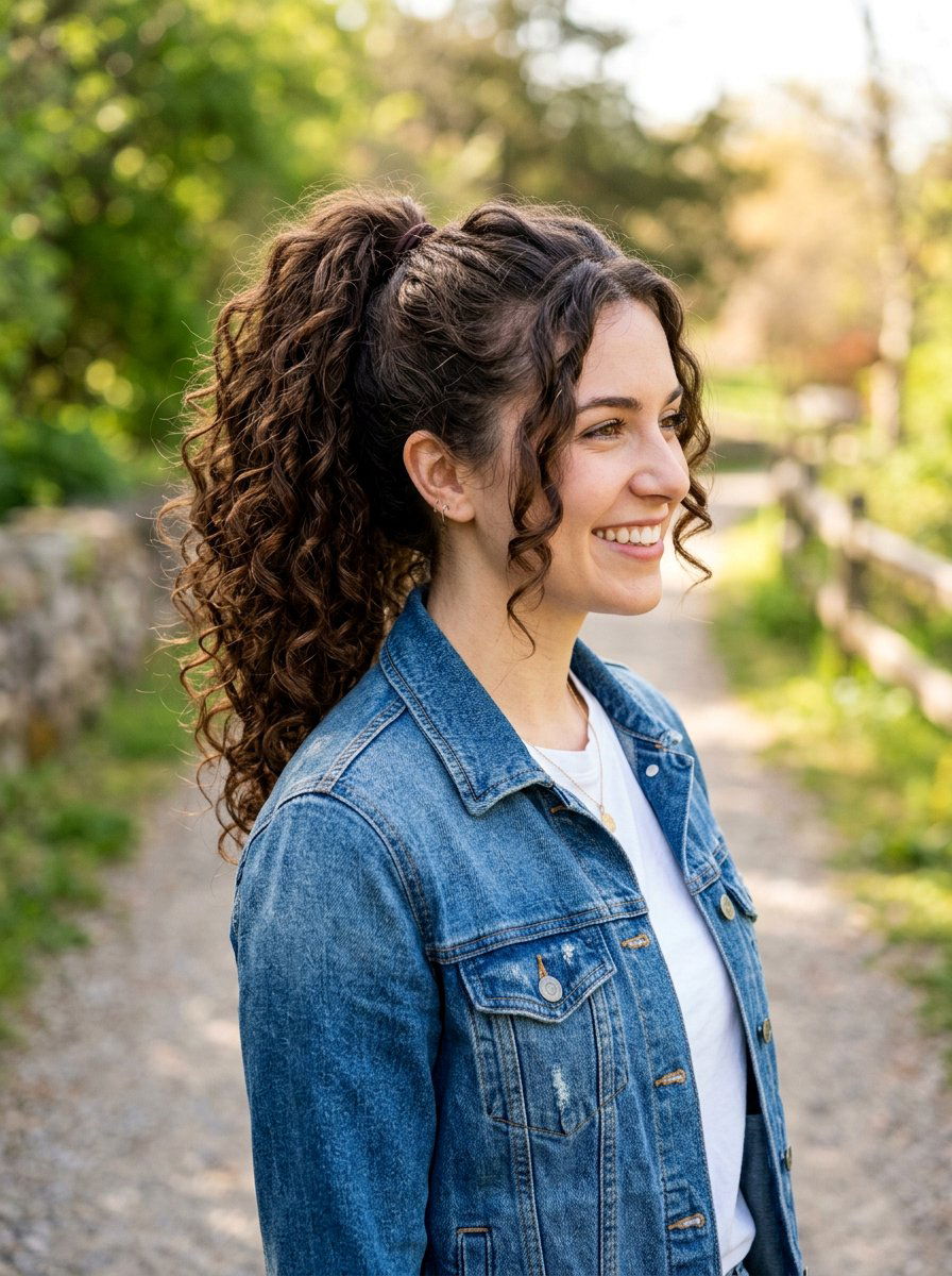 Western Curls Ponytail Hairstyle - 20 western curls hairstyle - 20 western curls hairstyle