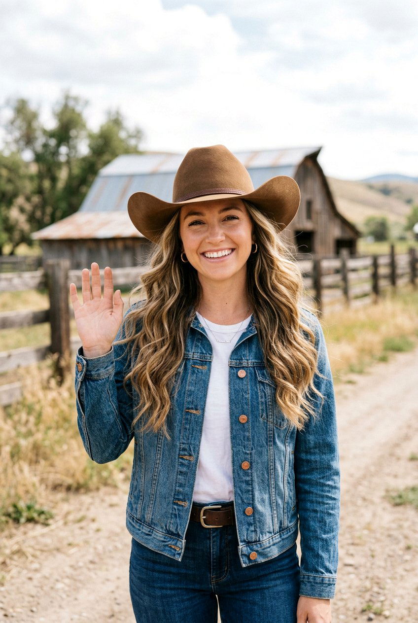 Western Hat Friendly Waves - 20 western hairstyles for women - 20 western hairstyles for women