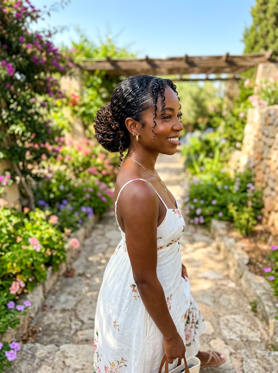 Wet Look Bun For Curly Hair - 20 wet look bun hairstyle - 20 wet look bun hairstyle