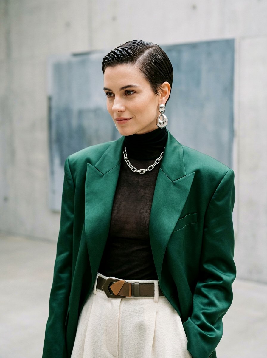 Wet Look Crop - 20 short haircut for damaged hair women - 20 short haircut for damaged hair women