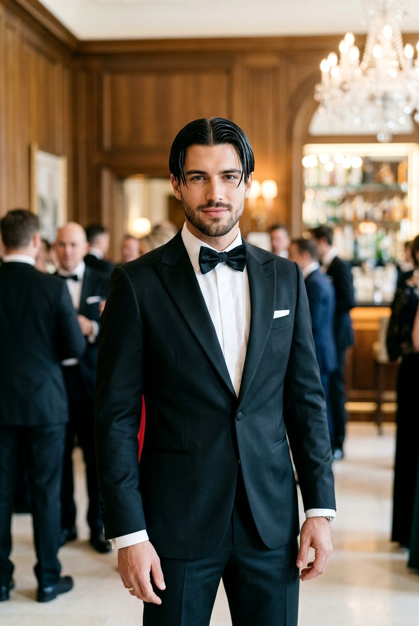 Wet Look Curtains - 20 curtain haircut for straight hair men - 20 curtain haircut for straight hair men