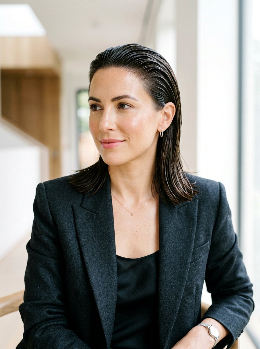 Wet Look New Year Hairstyle - 20 new year party hairstyles - 20 new year party hairstyles